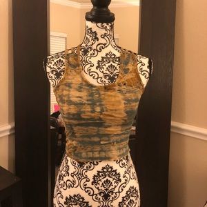 Tie-dye bohemian tank